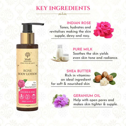 Khadi Essentials Rose Body Lotion