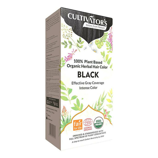 Cultivator's Organic Herbal Hair Color - Black - BUDNE