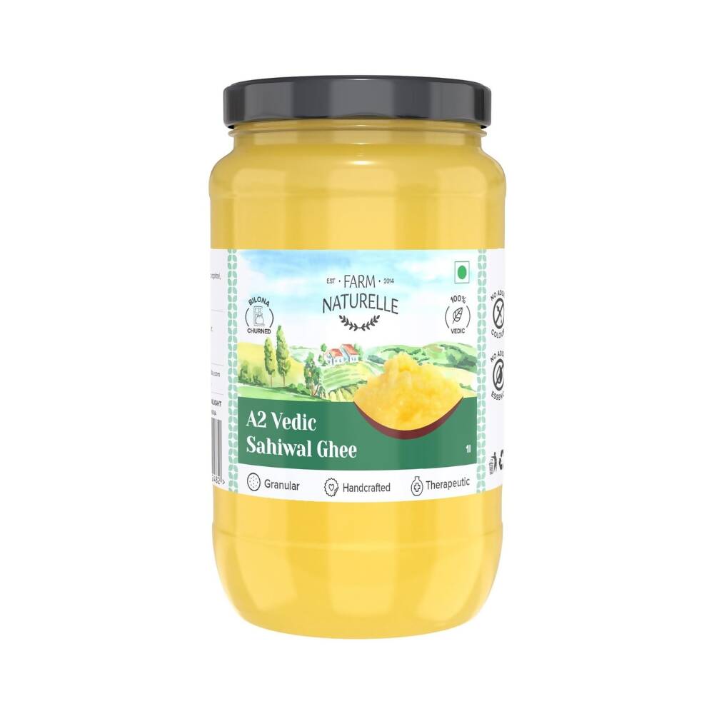 Farm Naturelle A2 Vedic Sahiwal Ghee - Desi Cow Ghee -  USA, Australia, Canada 