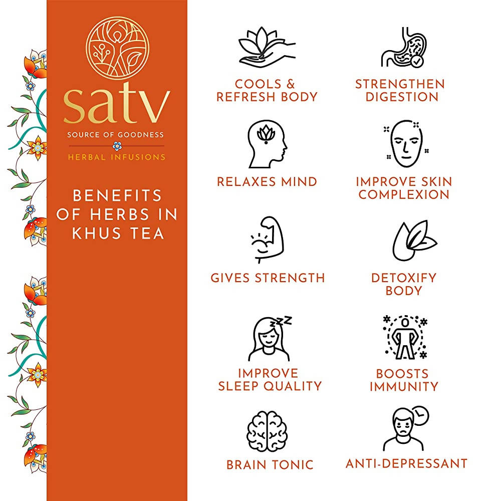 Satv Koolant Khus Herbal Infusion Tea