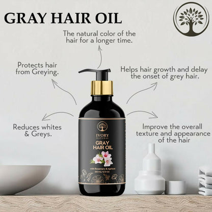 Ivory Natural Gray Oil Restore Natural Black Hair And Shine