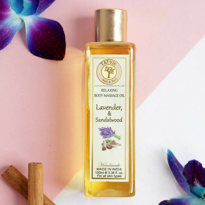 Tatvik Ayurveda Relaxing Body Massage Oil Lavender & Sandalwood