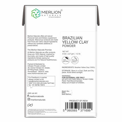 Merlion Naturals Brazilian Yellow Clay Powder