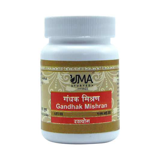 Uma Ayurveda Gandhak Mishran Tablets - BUDEN