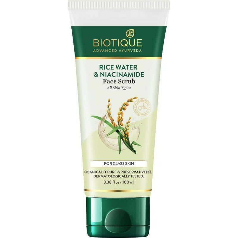 Biotique Advanced Ayurveda Rice Water & Niacinamide Face Scrub - BUDNEN