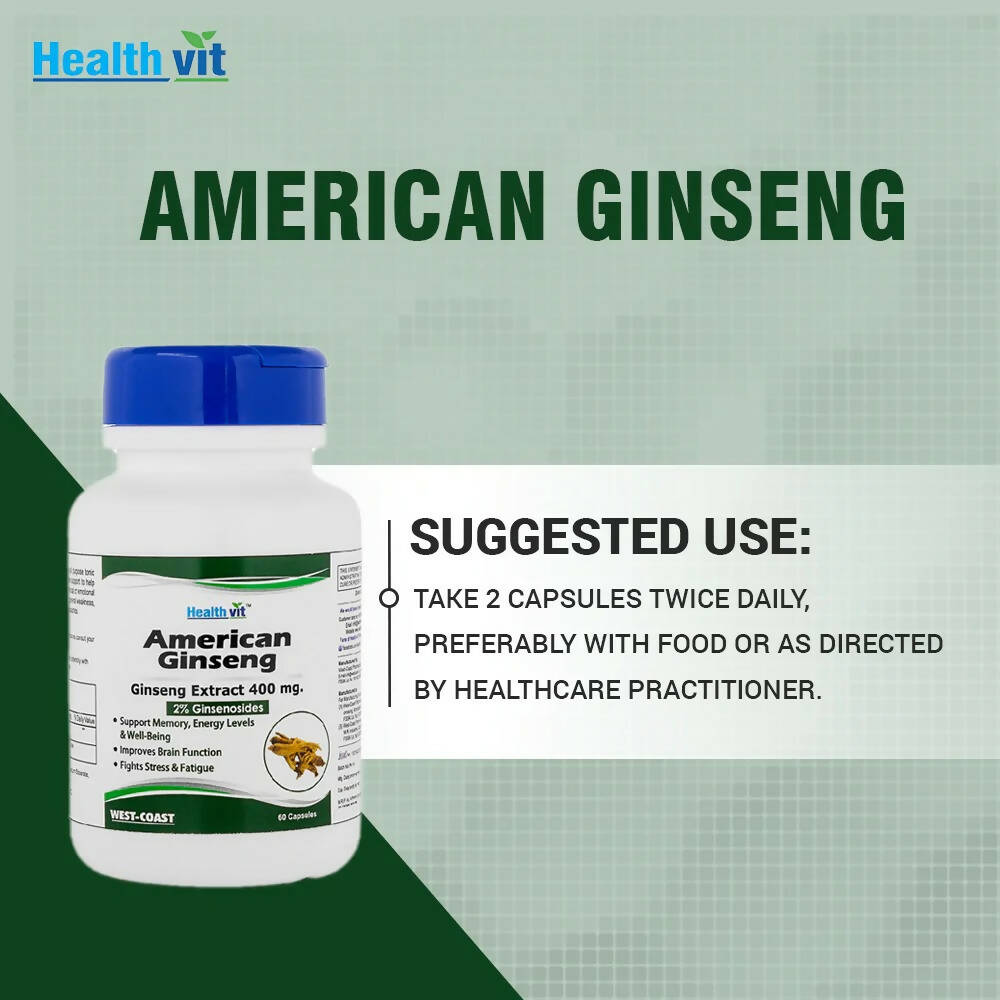 Healthvit American Ginseng Capsules