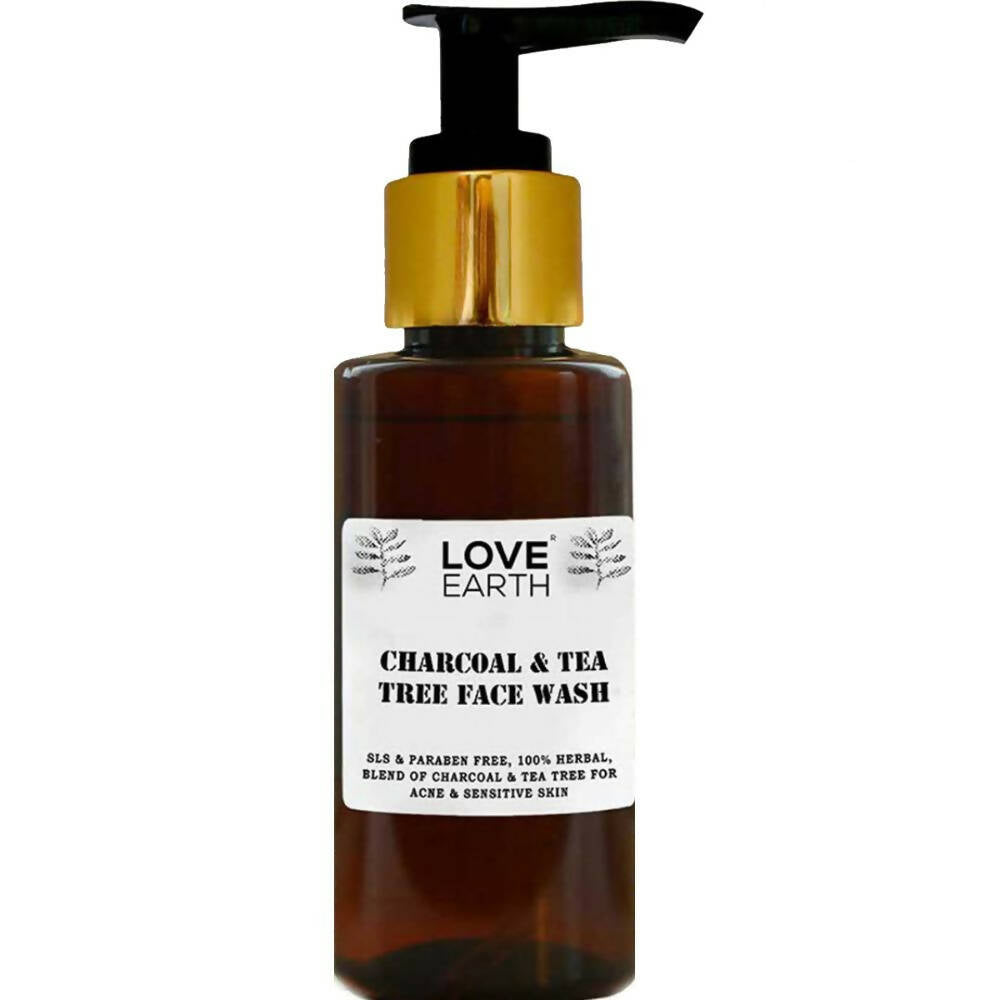 Love Earth Charcoal & Tea Tree Face Wash - BUDNE