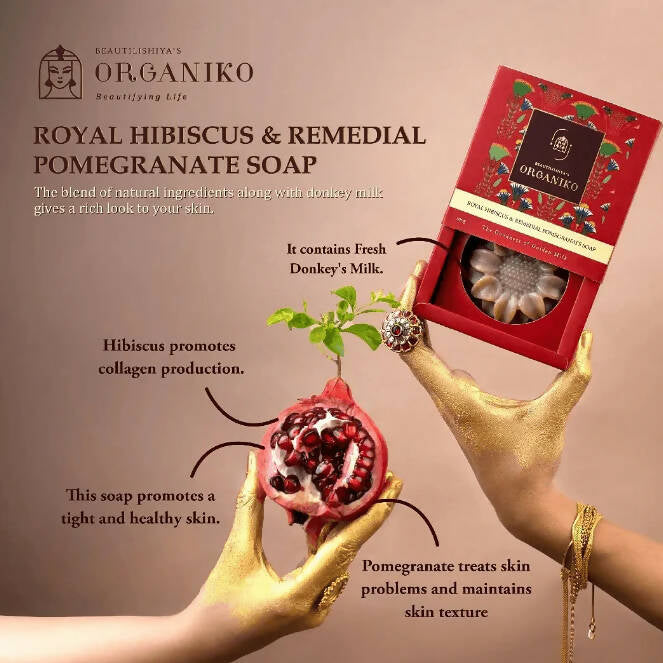 Organiko Royal Hibiscus & Remedial Pomegranate Soap