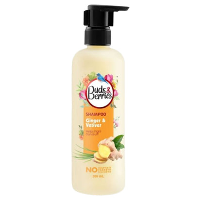 Buds & Berries Ginger & Vetiver Anti Dandruff Shampoo