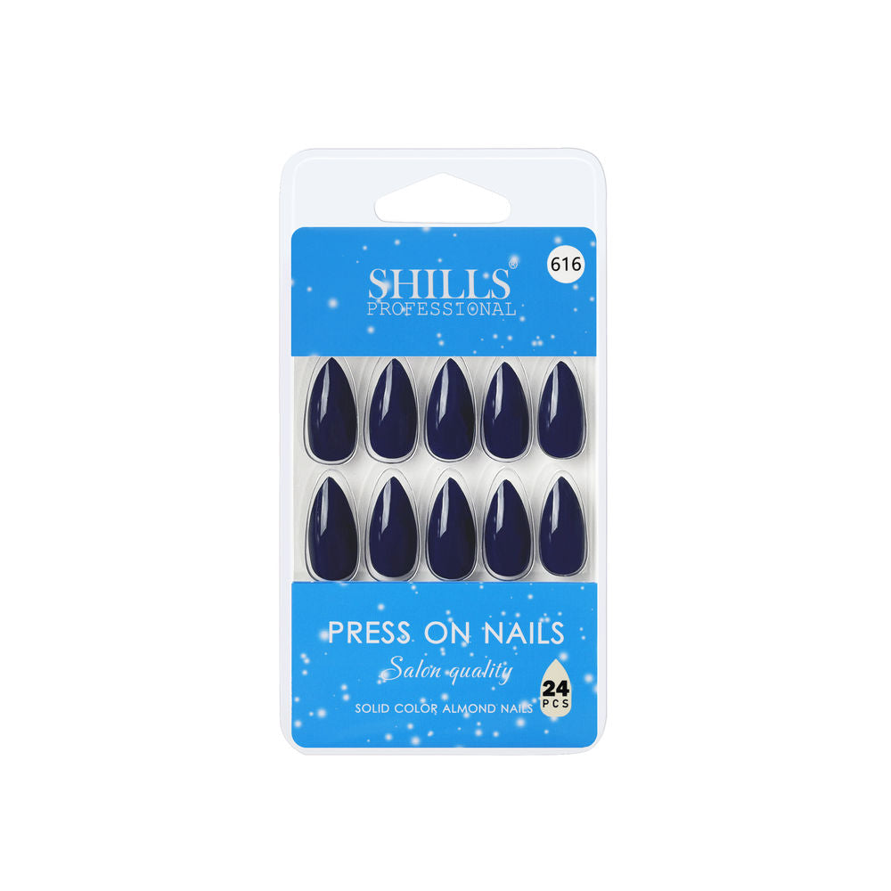 Shills Professional Reusable Press On Nails Almond - SPN616