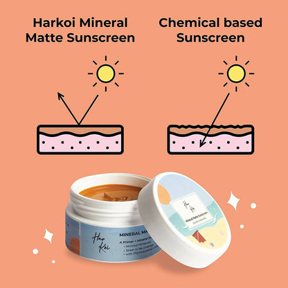 The Harkoi Mineral Matte Sunscreen - SPF 35 - Shade #1