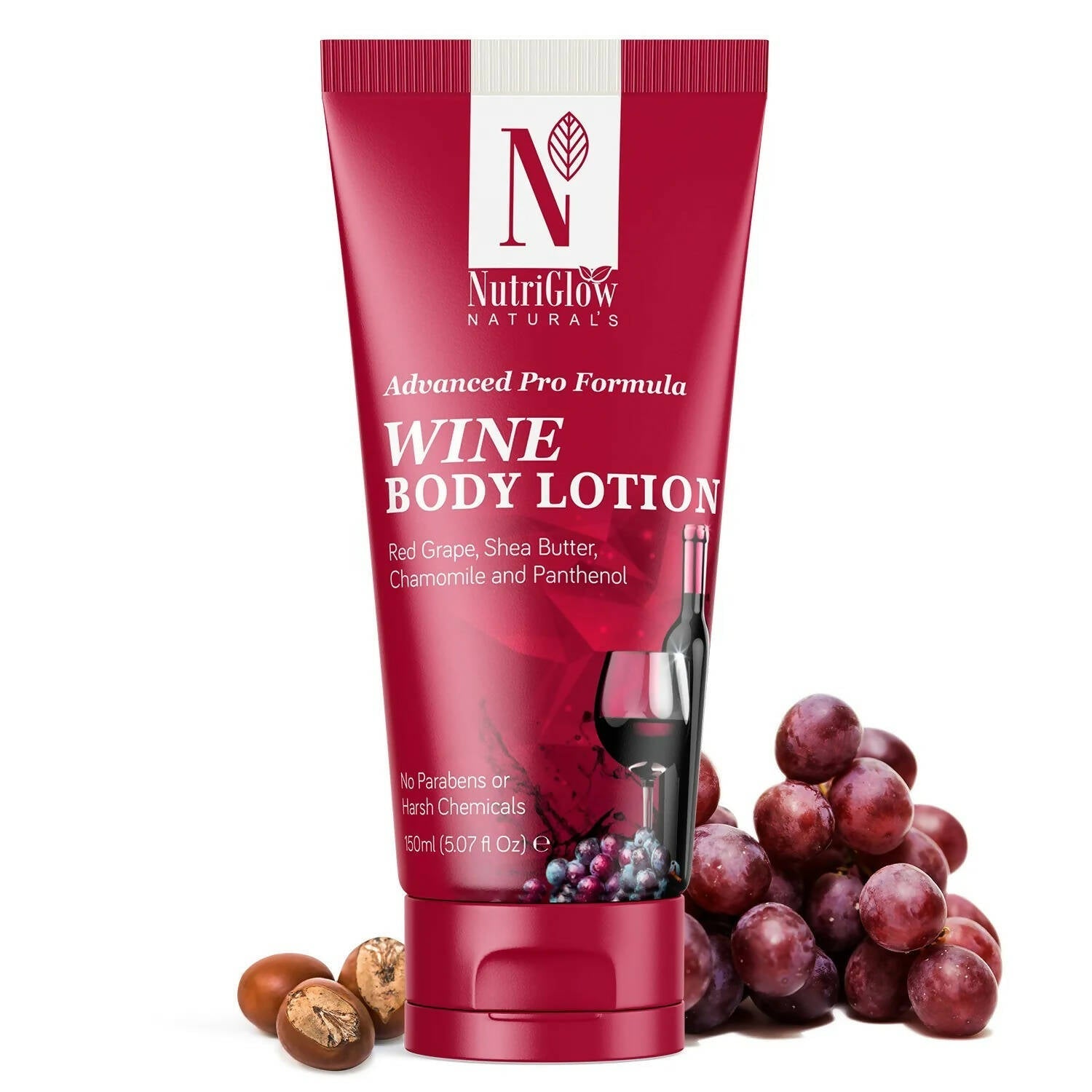 NutriGlow NATURAL'S Advanced Pro Formula Wine Body Lotion - BUDNEN