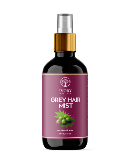 Ivory Natural Hair Mist For Greys Organic For Early Greying & Achieve Natural Black Color