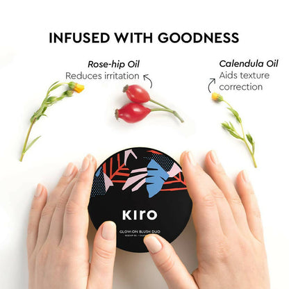 Kiro Glow-On Blush Duo - Perfect Pink & Fresh Grapefruit