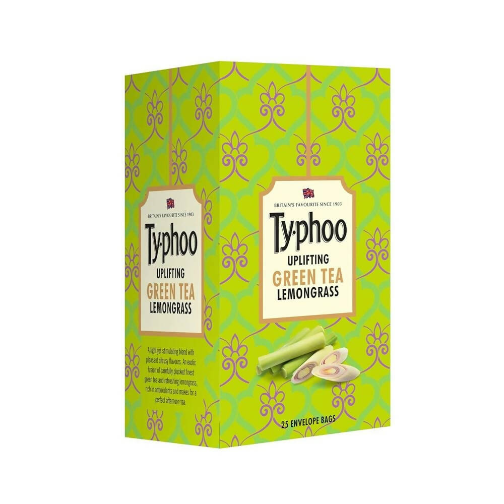 Typhoo Uplifting Lemon Grass Green Tea Bags -  buy in usa 