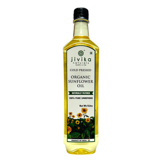Jivika Naturals Cold Pressed Organic Sunflower Oil - BUDNE