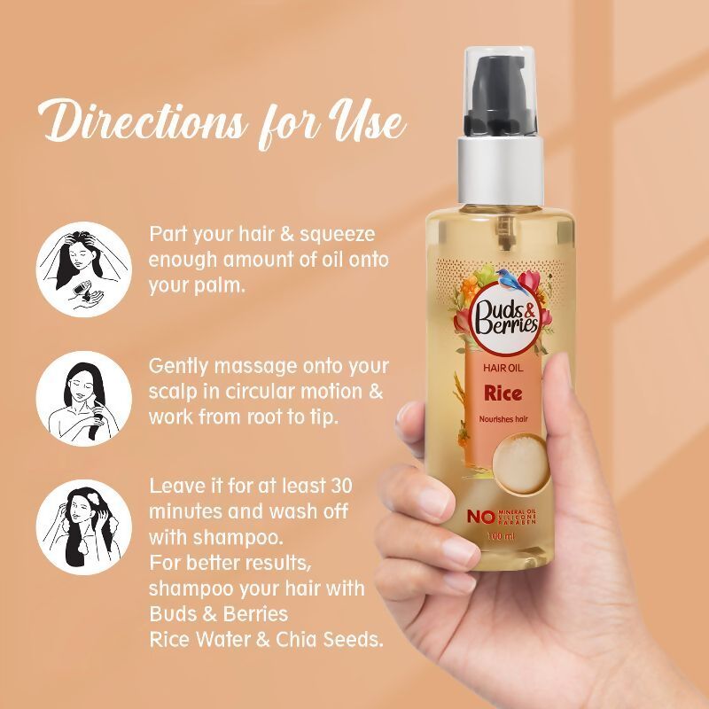 Buds & Berries Rice Hair Oil