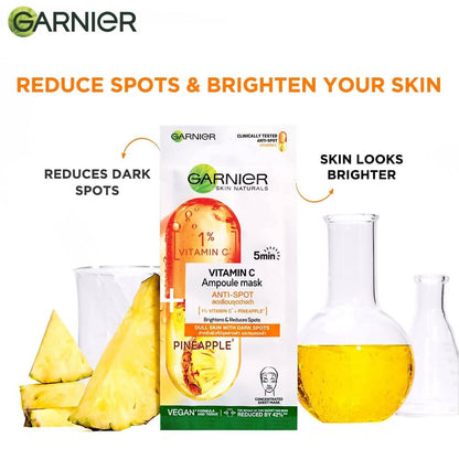 Garnier Vitamin C Serum Ampoule Pineapple Face Sheet Mask