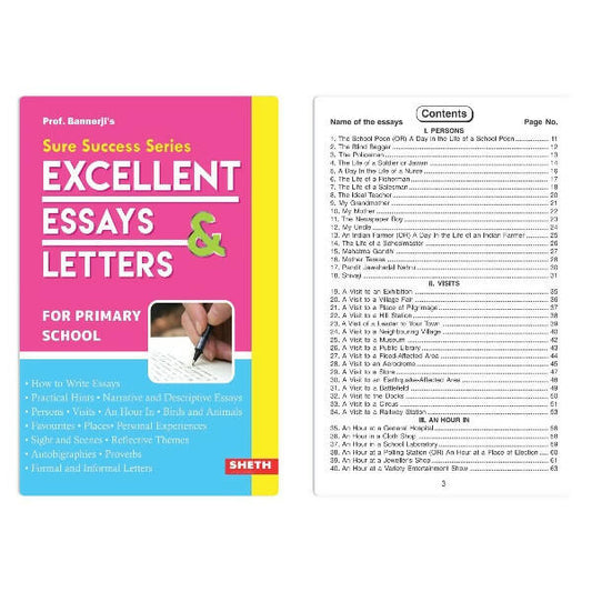 Prof. Bannerji's Sure Success Excellent Essays And Letters for Primary School | Age 7-15 years -  buy in usa 