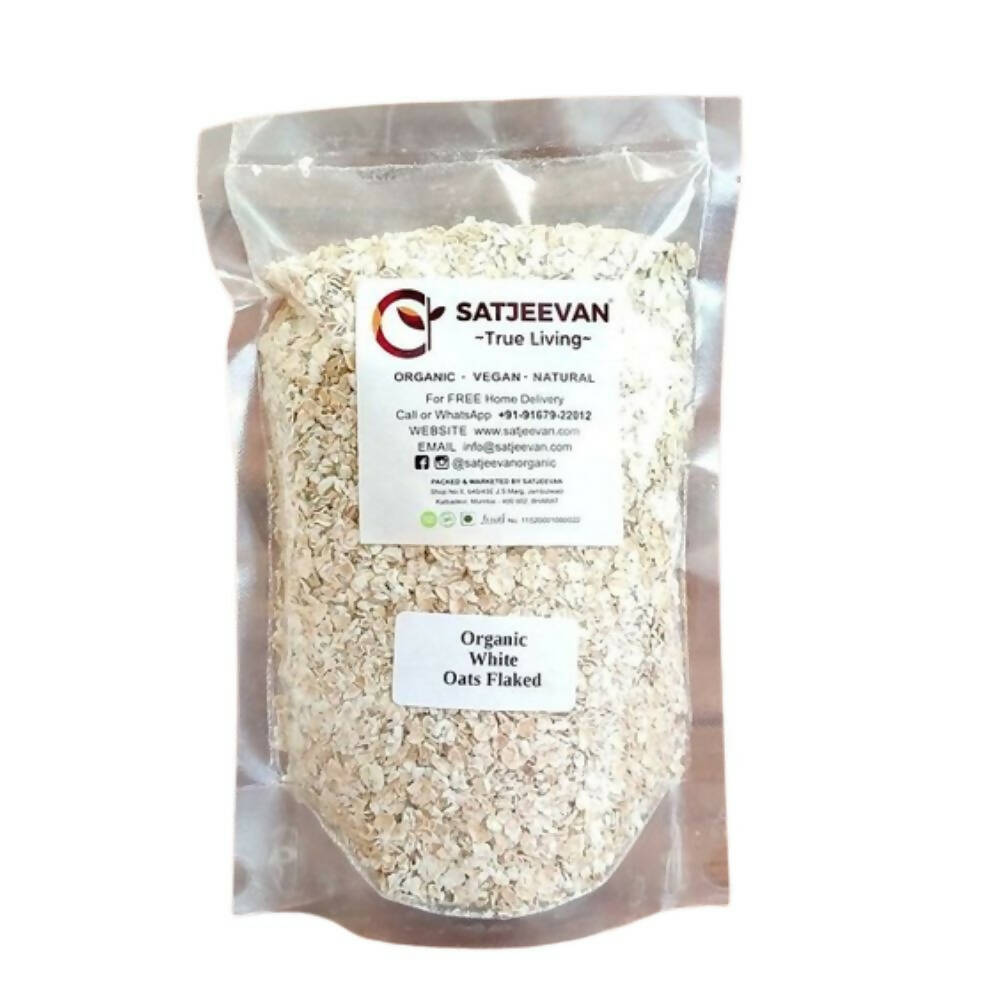 Satjeevan Organic White Oats Flaked