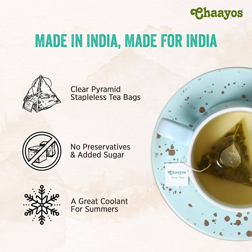 Chaayos Mint Saunf Green Tea Bags