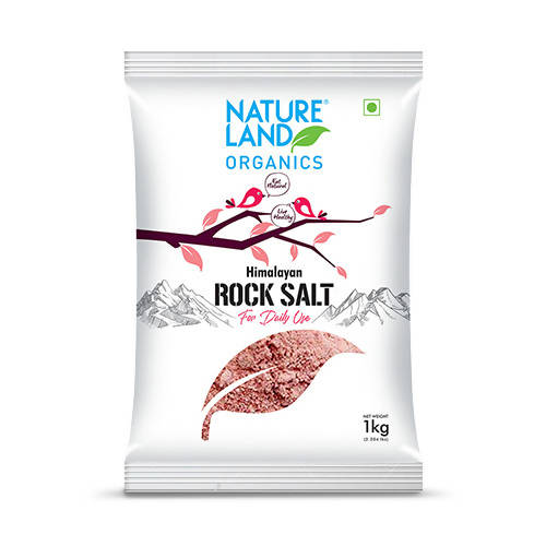 Nature Land Organics Himalayan Pink Rock Salt - BUDNE