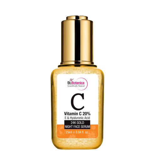 St.Botanica Vitamin C 20%, E & Hyaluronic Acid 24k Gold Night Face Serum