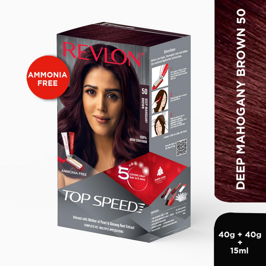 Revlon Top Speed Hair color Women - Deep Mahogany Brown 50