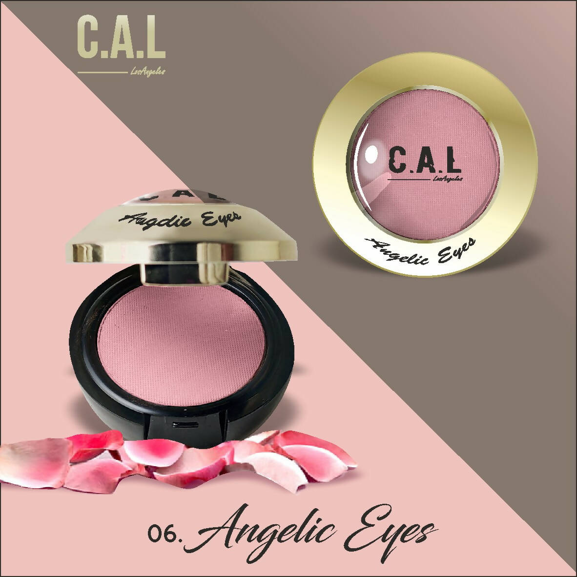 CAL Los Angeles Angelic Eye Shadow (Single Eyes) 06-Maroon - BUDNE