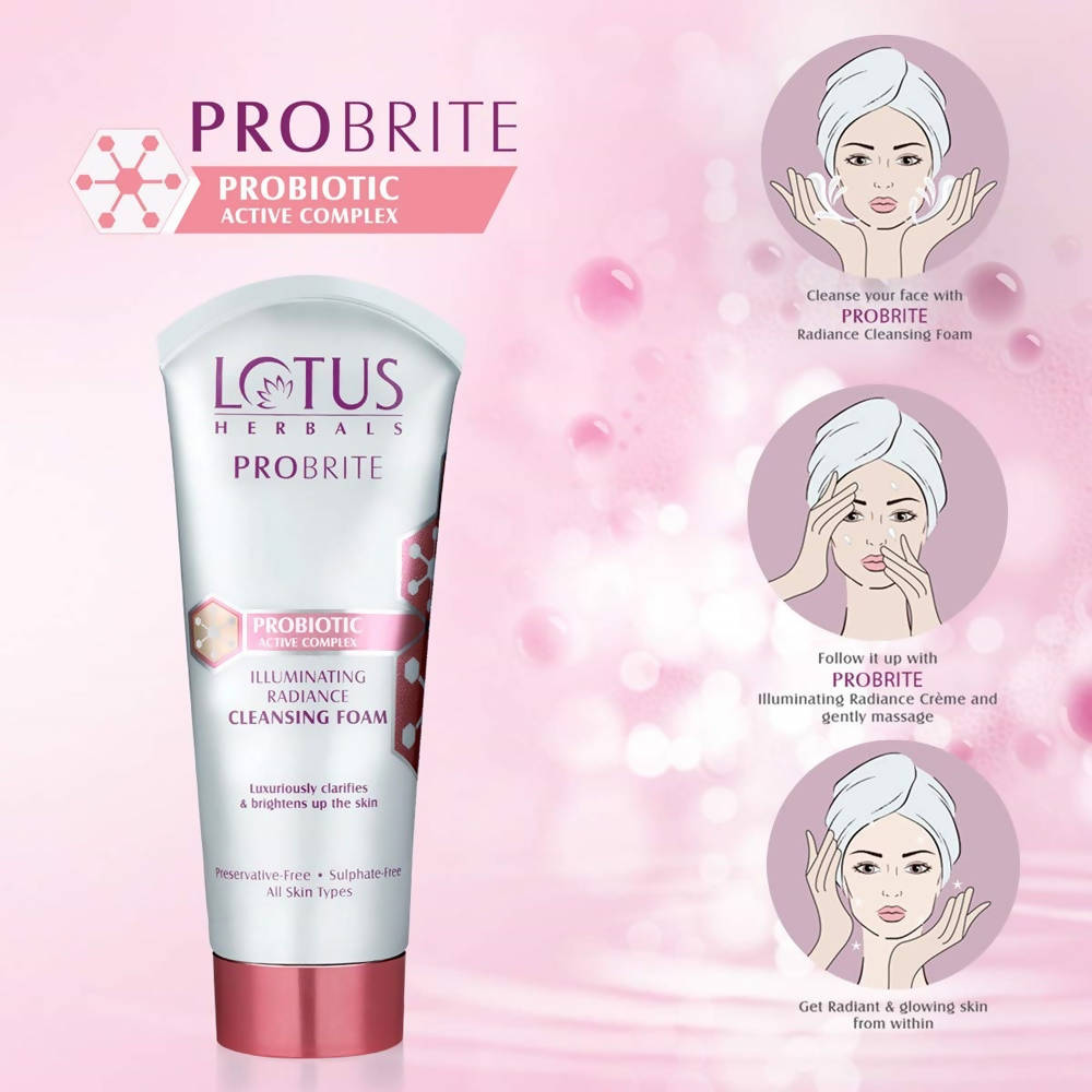 Lotus Herbals Probrite Illuminating Radiance Cleansing Foam