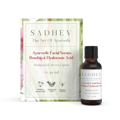 Sadhev Ayurvedic Facial Serum Rosehip & Hyaluronic Acid