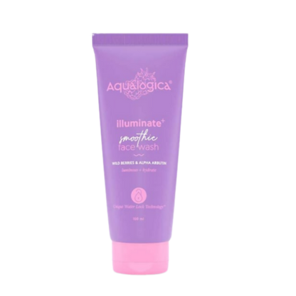 Aqualogica Illuminate+ Smoothie Face Wash With Wild Berries & Alpha Arbutin - BUDNEN