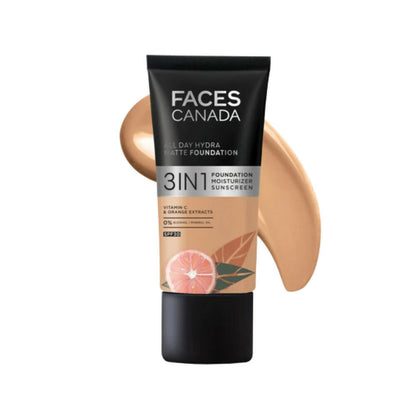 Faces Canada All Day Hydra Matte Foundation-Soft Sand 041 - BUDNE