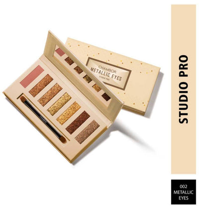 Chambor Studio Pro Eye Shadow Palette Makeup - 002 Metallic Eyes