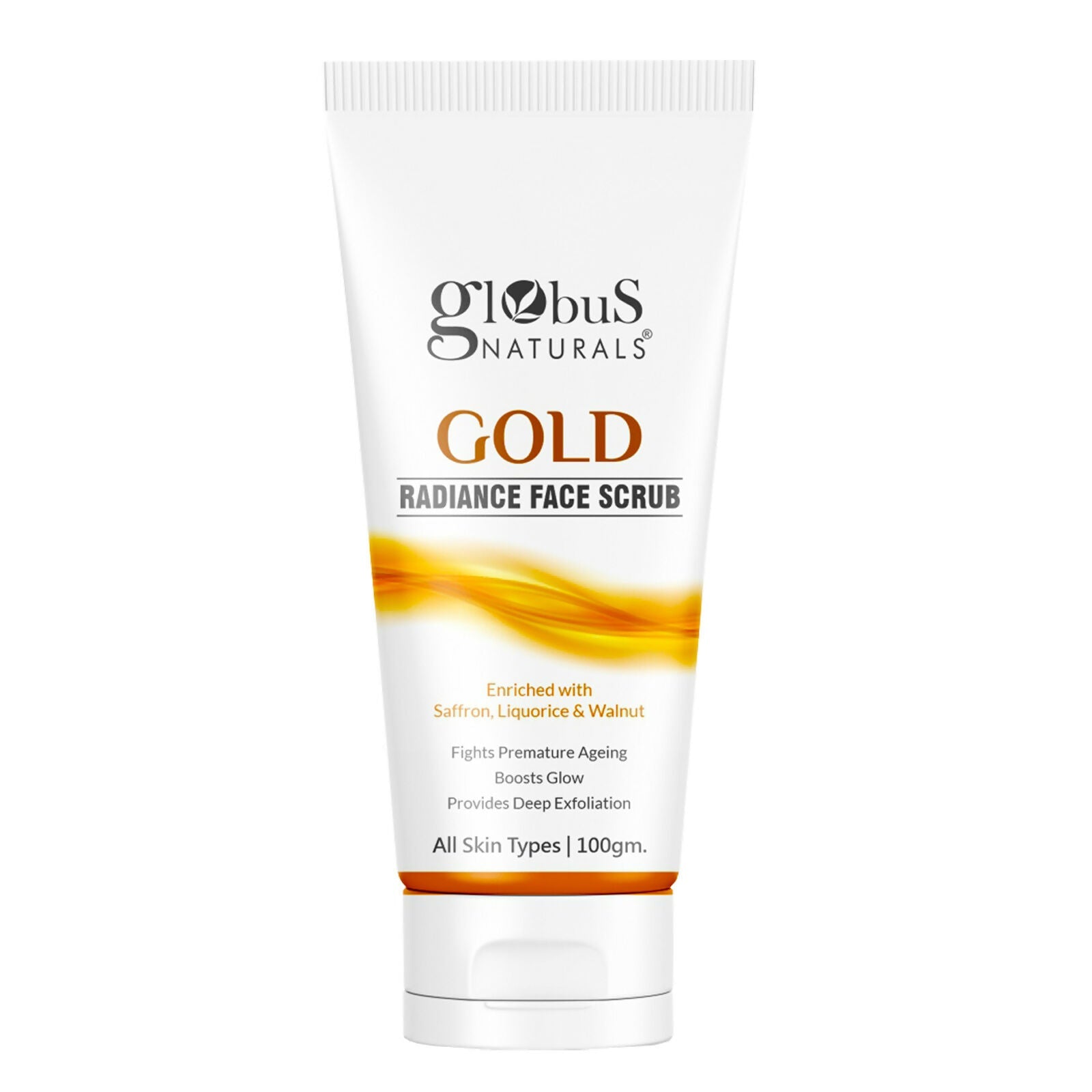 Globus Naturals Gold Radiance Anti Ageing & Brightening Face Scrub