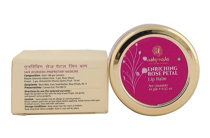 Ashpveda Enriching Rose Petal Lip Balm