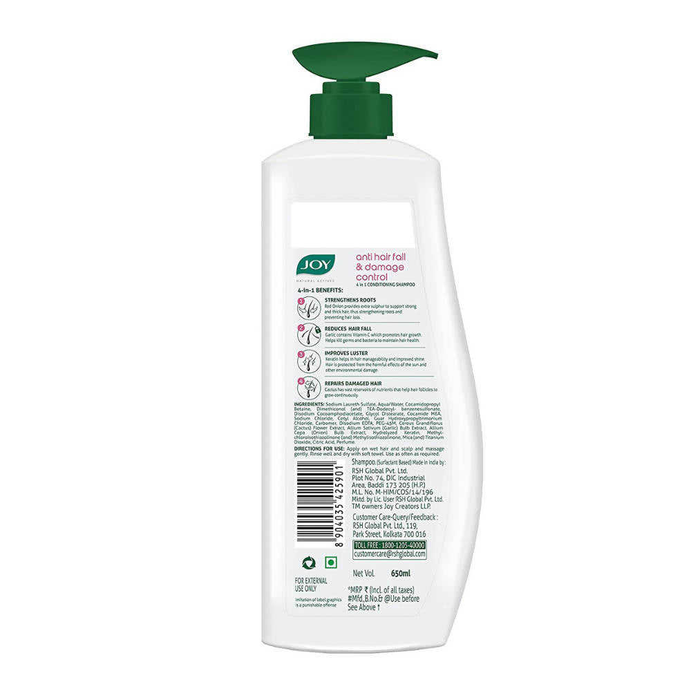 Joy Natural Actives Anti Hairfall & Damage Control Conditioning Shampoo