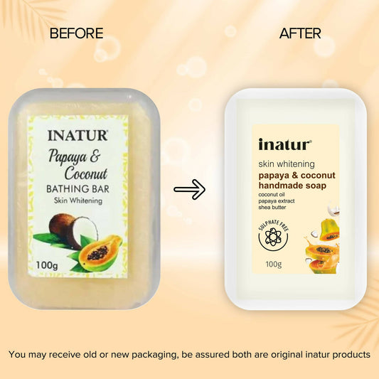 Inatur Papaya and Coconut Soap