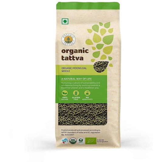 Organic Tattva Organic Moong Dal Whole - 1KG