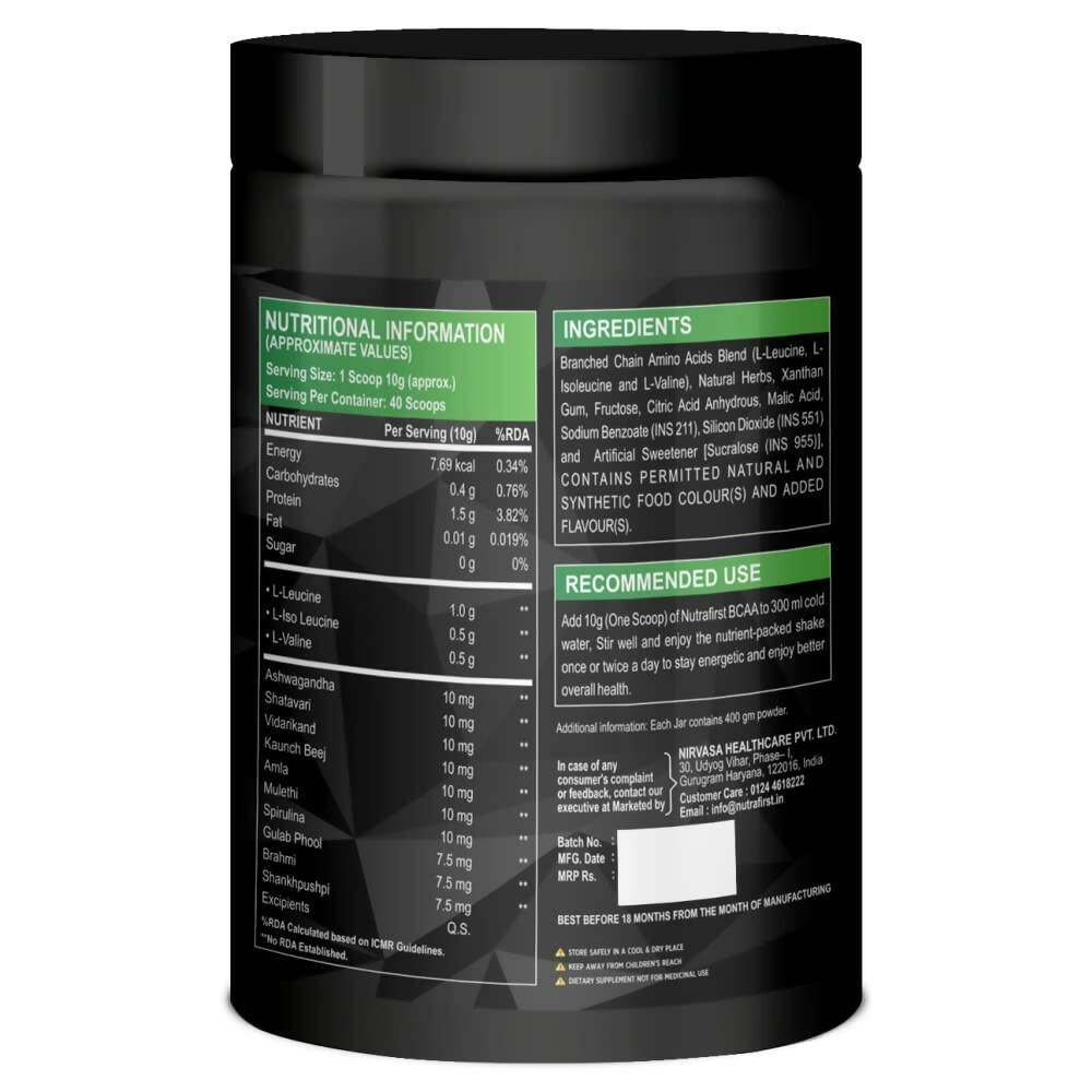 Nutrafirst Natural Bcaa Supplement For Men