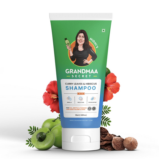 Nidhi's Grandmaa Secret Curry Leaf & Hibiscus Shampoo - 50ML