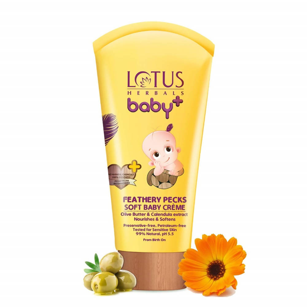 Lotus Herbals Baby+ Feathery Pecks Soft Baby Creme