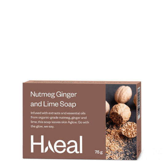 Haeal Nourishing Nutmeg, Ginger and Lime Soap