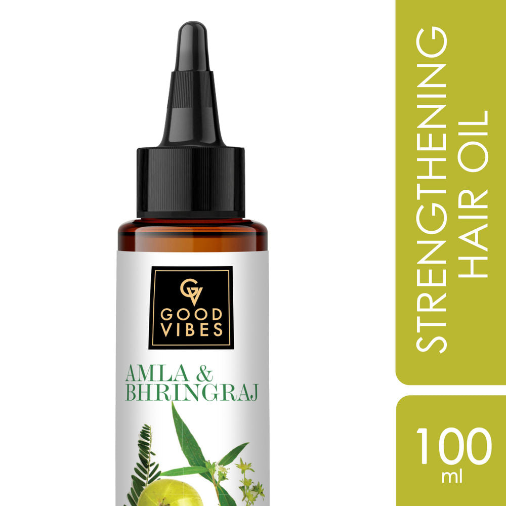 Good Vibes Amla & Bhringraj Strengthening Hair Oil