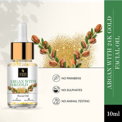 Good Vibes Argan With 24K Gold Facial Oil