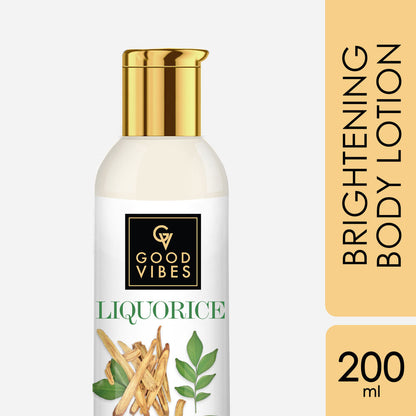 Good Vibes Liquorice Brightening Body Lotion