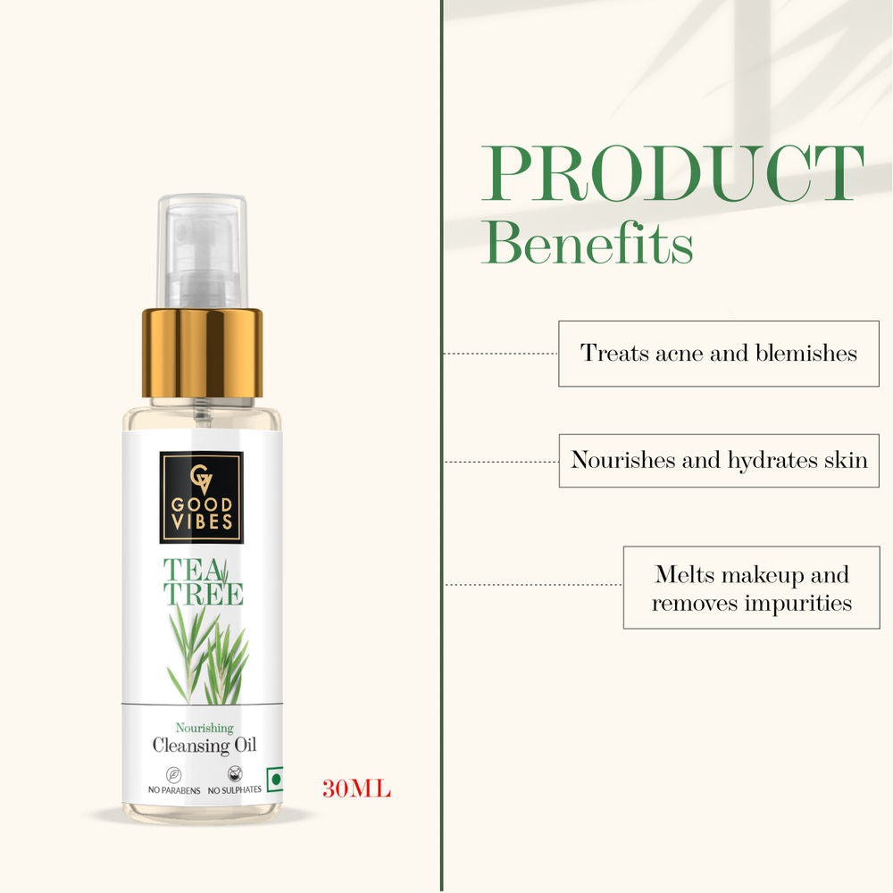 Good Vibes Nourishing Cleansing Oil - Tea Tree