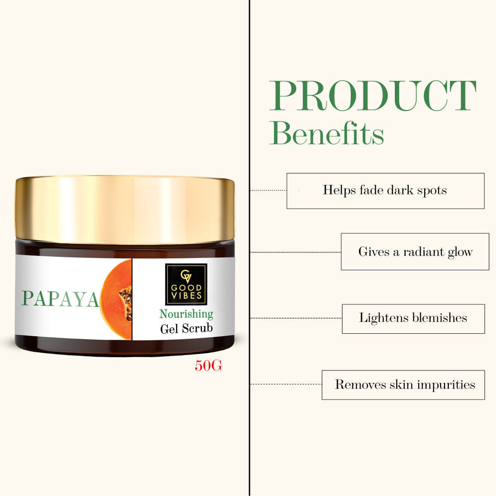 Good Vibes Nourishing Gel Scrub - Papaya