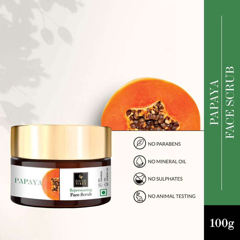 Good Vibes Papaya Rejuvenating Face Scrub