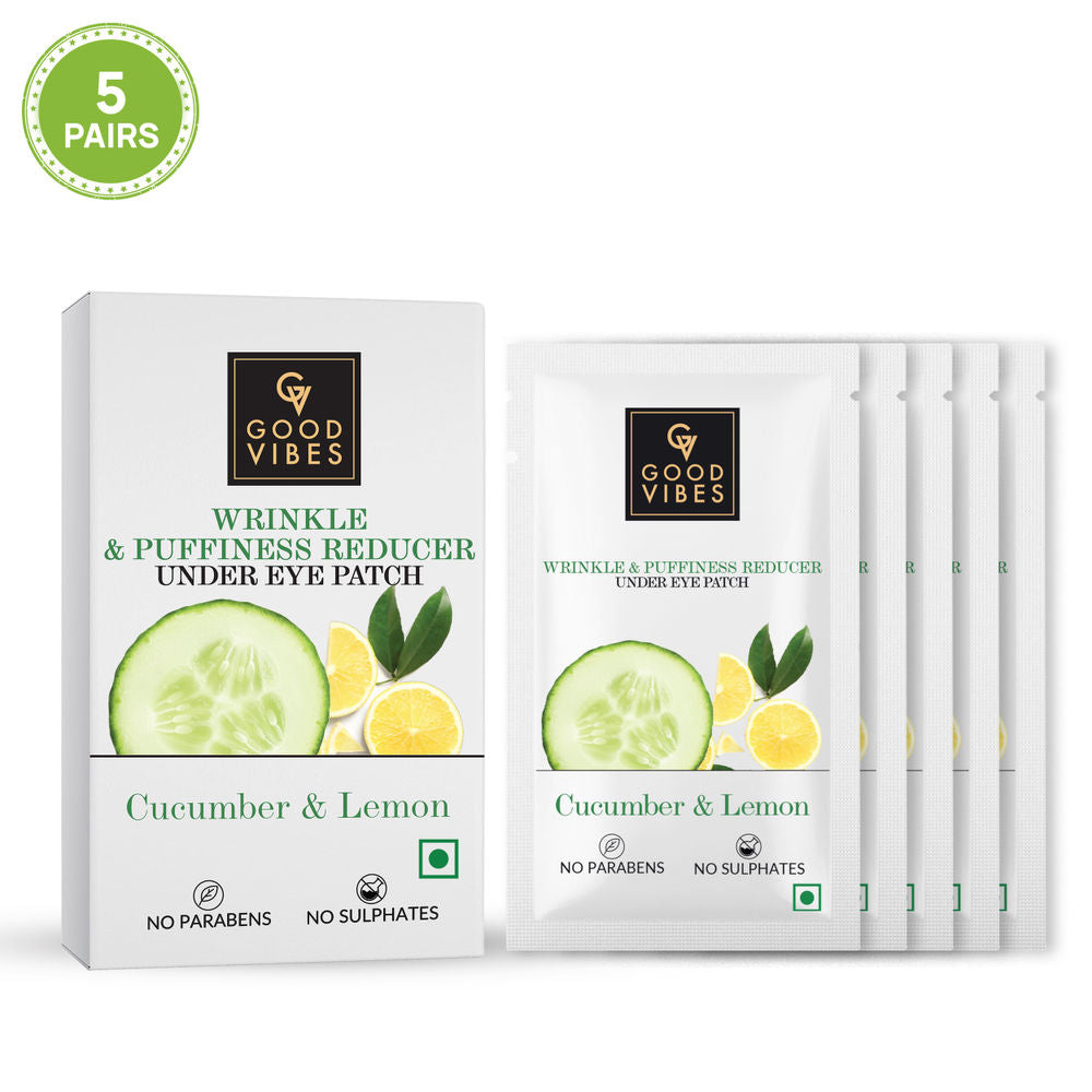 Good Vibes Cucumber & Lemon Wrinkle & Puffiness Reduction Under Eye Patch